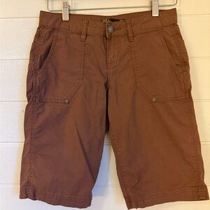 Prana 97% Organic Cotton Brown Women's Shorts